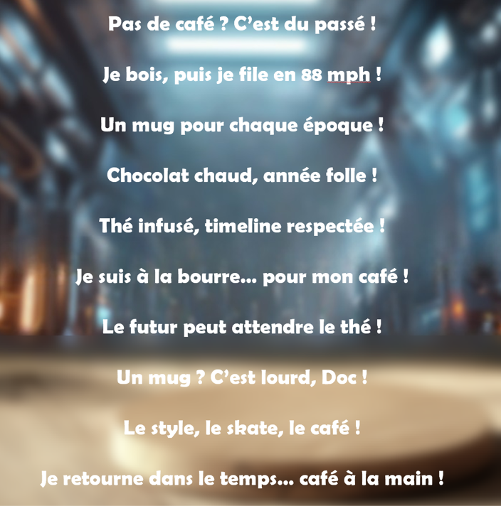 Mug Pas Né pour le Présent