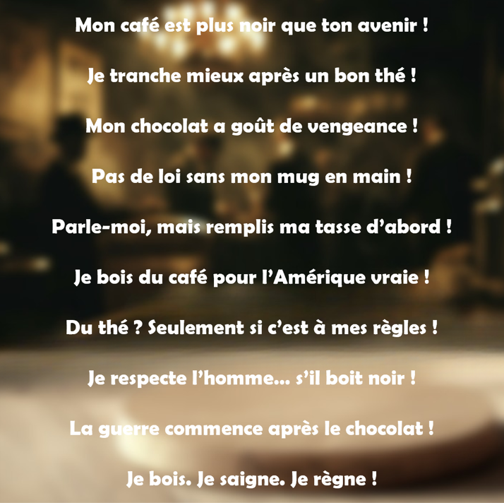 Mug La Loi du Couteau