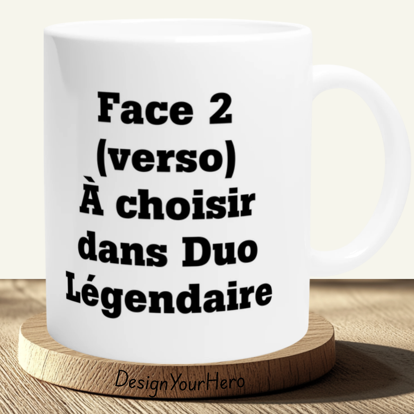 Mug Recto-Verso Duo (2 pers & 2 univers au choix)