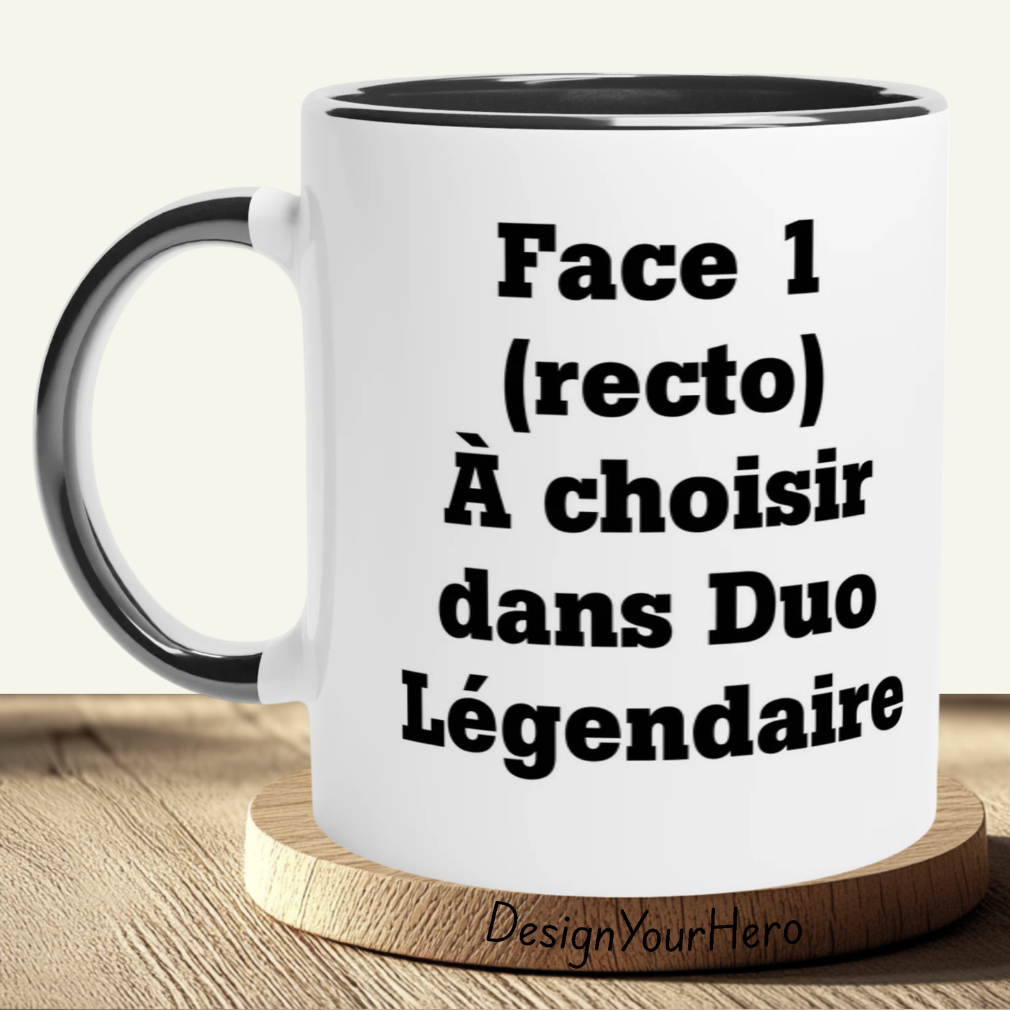 Mug Recto-Verso Duo (2 pers & 2 univers au choix)