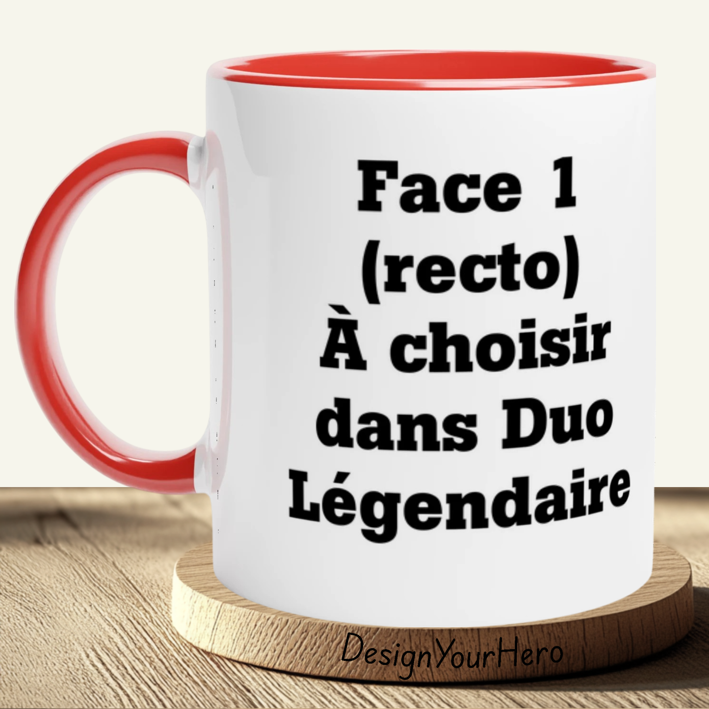 Mug Recto-Verso Duo (2 pers & 2 univers au choix)