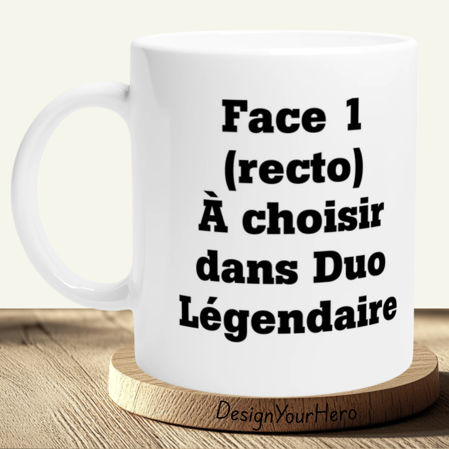 Mug Recto-Verso Duo (2 pers & 2 univers au choix)