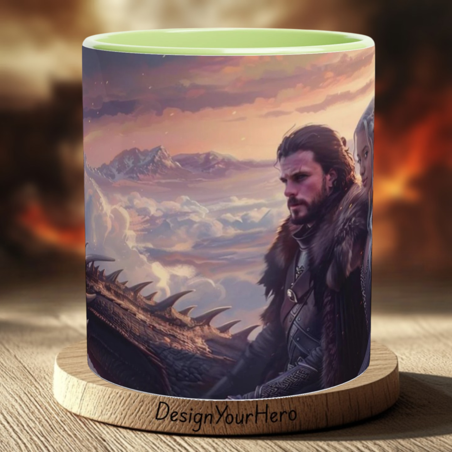 Mug Flamme Silencieuse du Nord (360°)