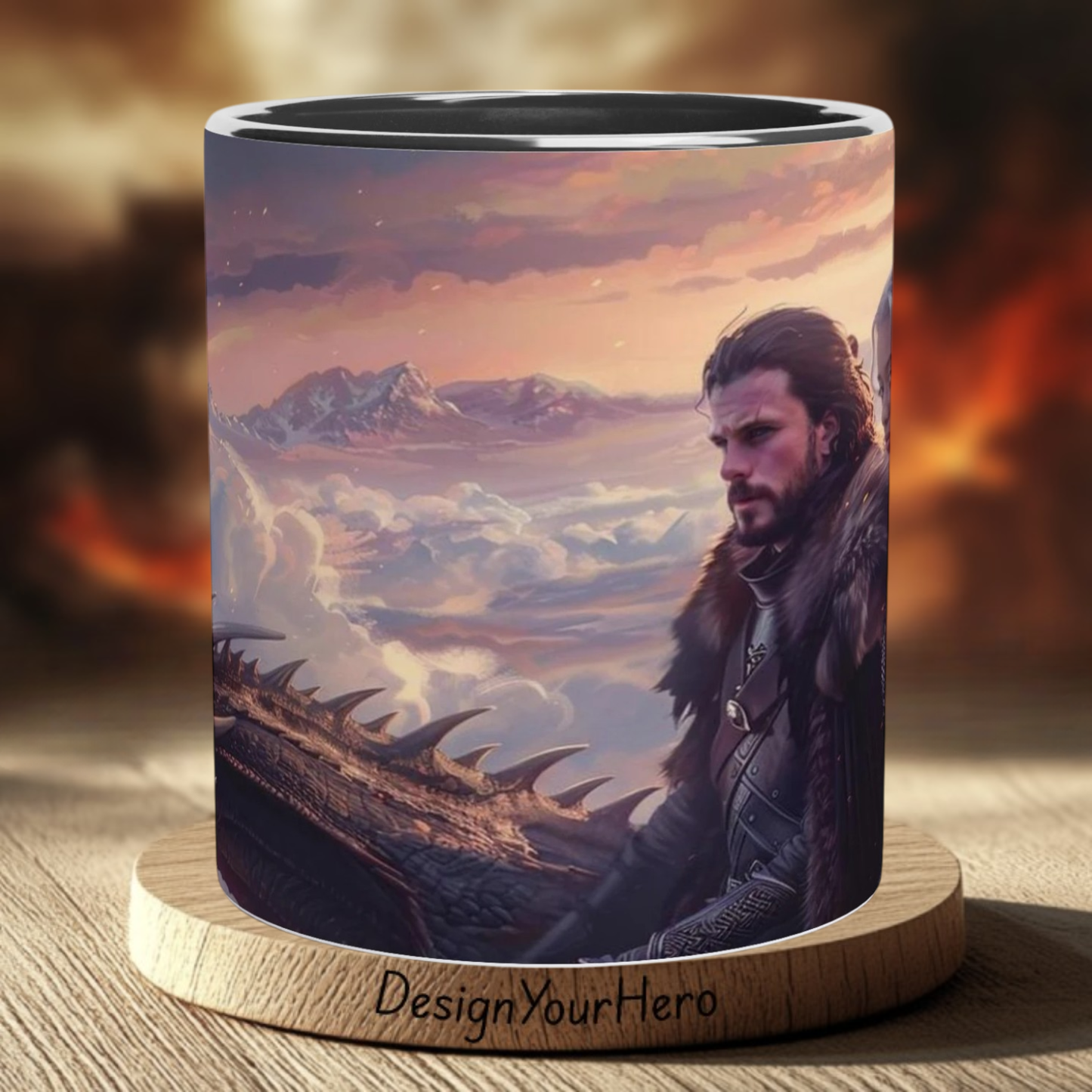 Mug Flamme Silencieuse du Nord (360°)