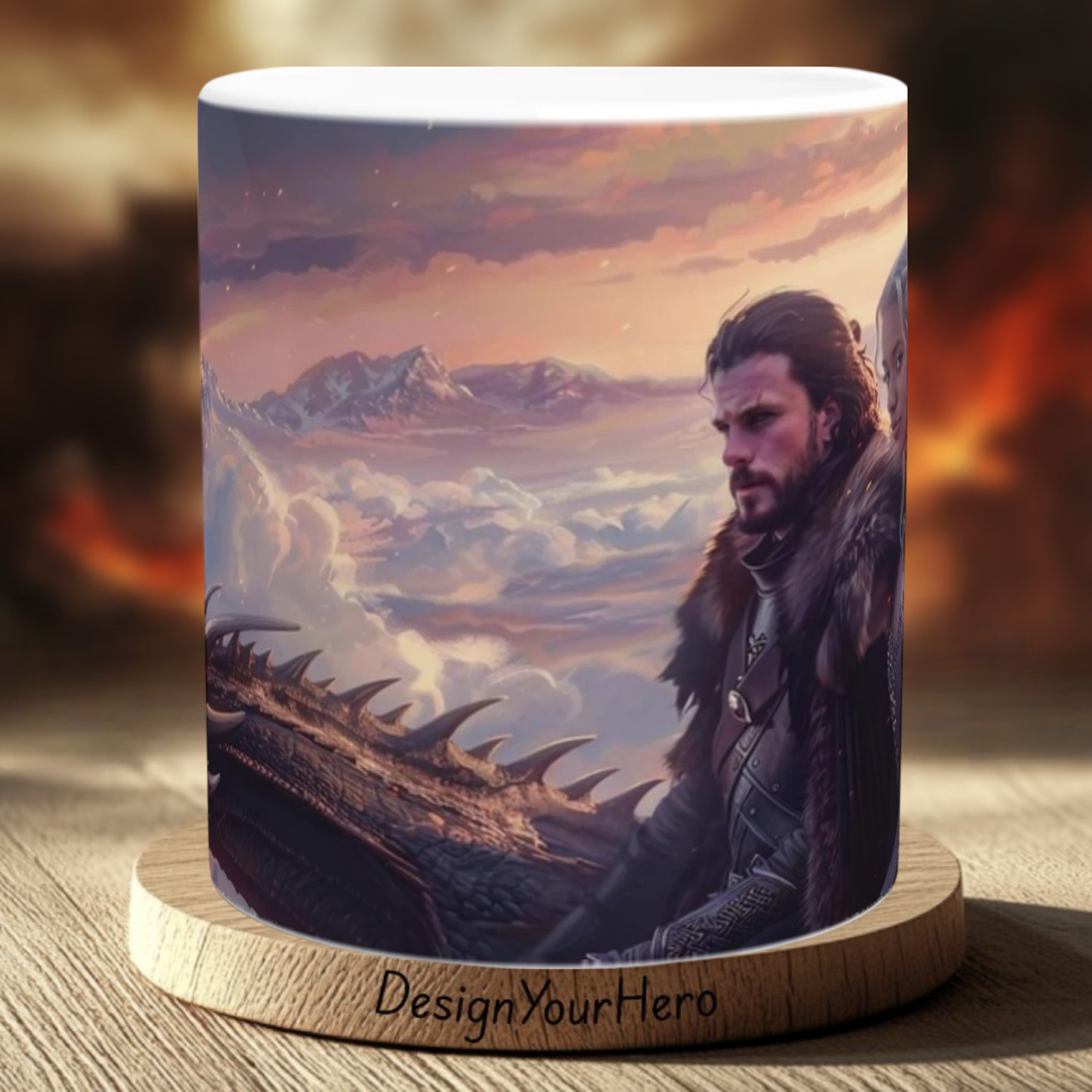 Mug Flamme Silencieuse du Nord (360°)