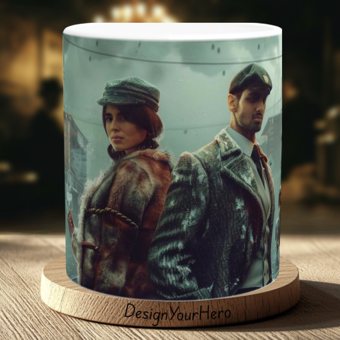 Mug Amour Gravé dans la Brume (360°)