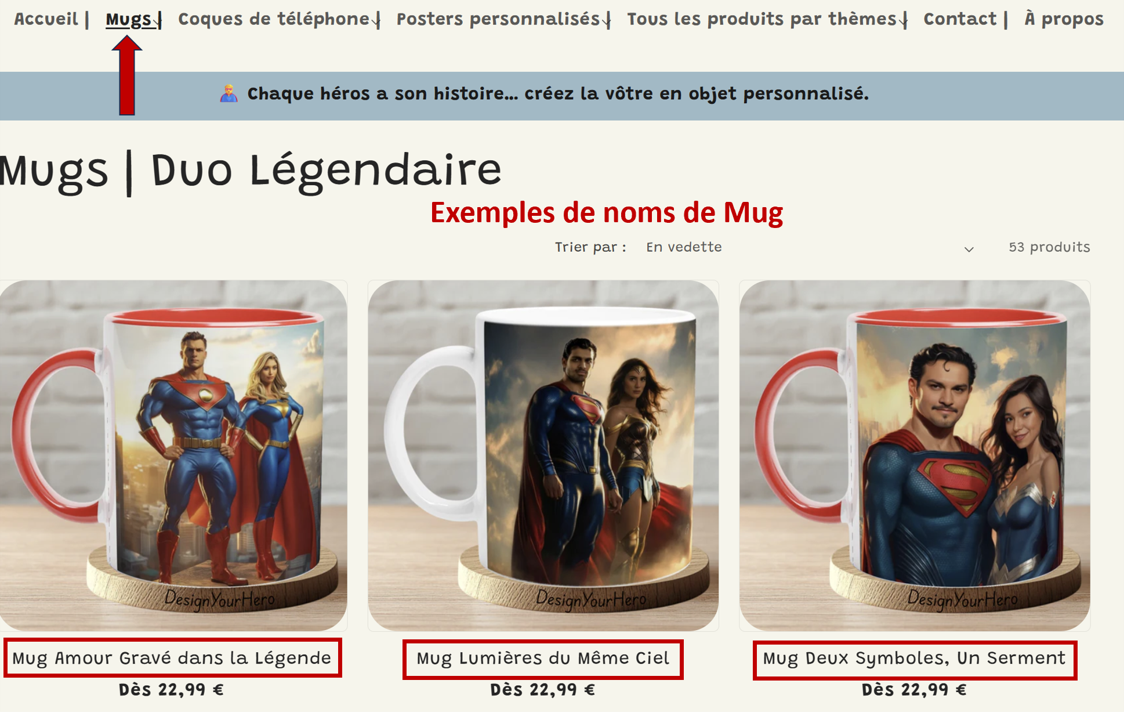 Mug Recto-Verso Duo (2 pers & 2 univers au choix)