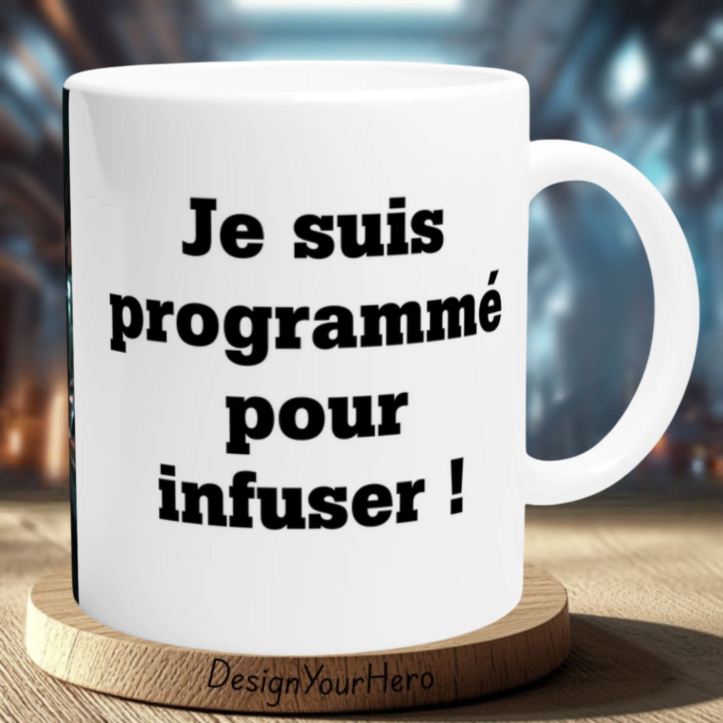 Mug Je Traverse le Temps, pas l’Émotion