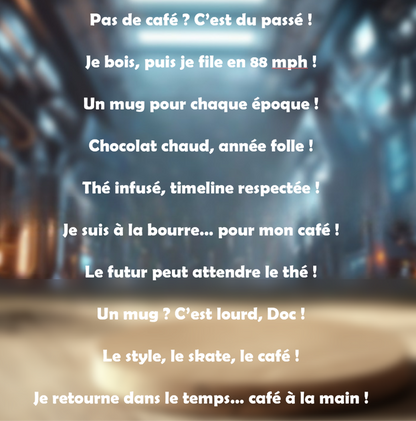 Mug Pas Né pour le Présent