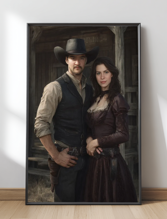 Poster Amour au Far West
