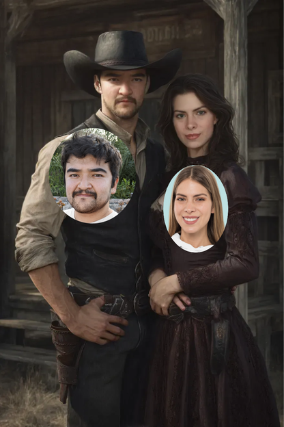 Poster Amour au Far West